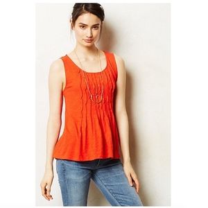 Deletta Anthropologie Twisted Pleats Tank